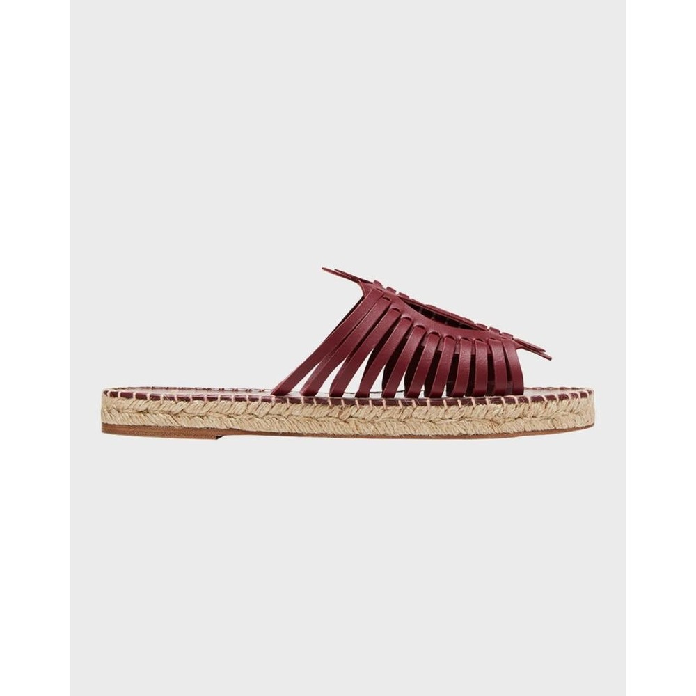 Altuzarra Woven Leather Espadrille Flat Sandals size 39 NWOB